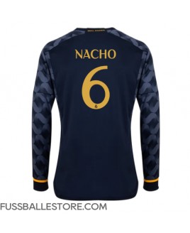 Günstige Real Madrid Nacho #6 Auswärtstrikot 2023-24 Langarm